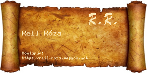 Reil Róza névjegykártya